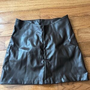 Black A-Line Mini Skirt for Night Out